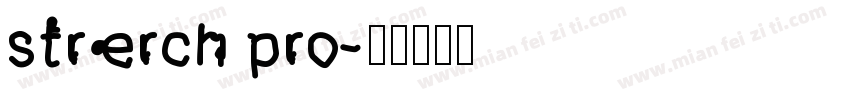 strerch pro字体转换